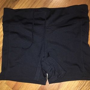Black athletic shorts
